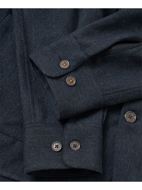 Navy Airline Flannel Travail Overshirt Universal Works. | 35566NAVY
